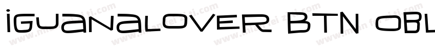 IguanaLover BTN Oblique字体转换